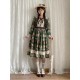 Miss Point Forest Picture Book 3.0 Lantern Sleeve Short and Long Sleeve OP(Reservation/3 Colours/Full Payment Without Shipping)